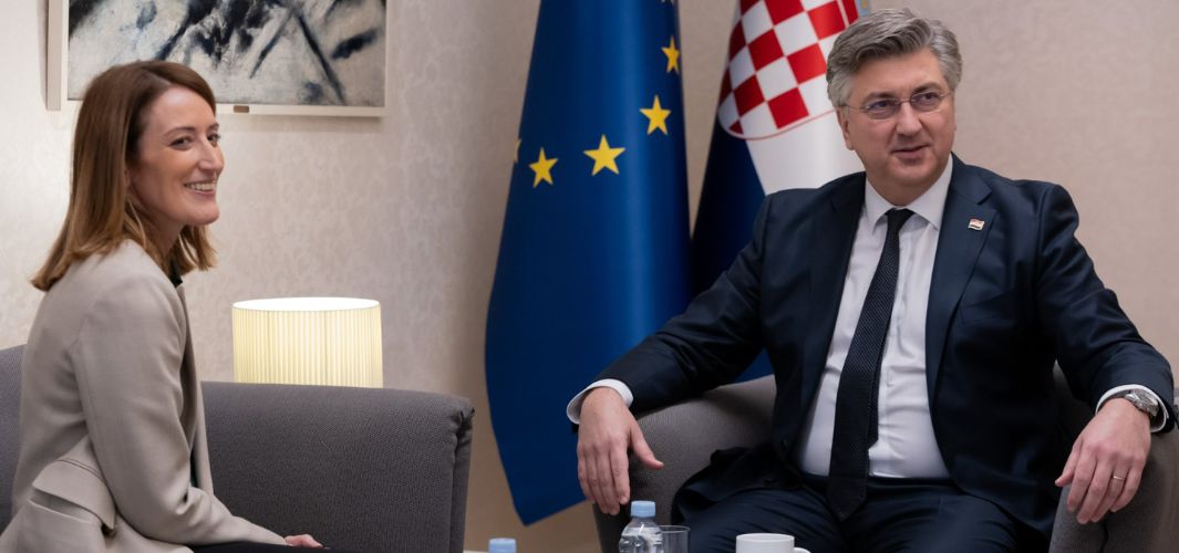 Metsola: Hrvatska je prava uspješna priča i primjer drugima! Plenković: Kad sam postao premijer, proračun za obranu iznosio je 540 milijuna €. Do 2027. bit će 5 puta veći!