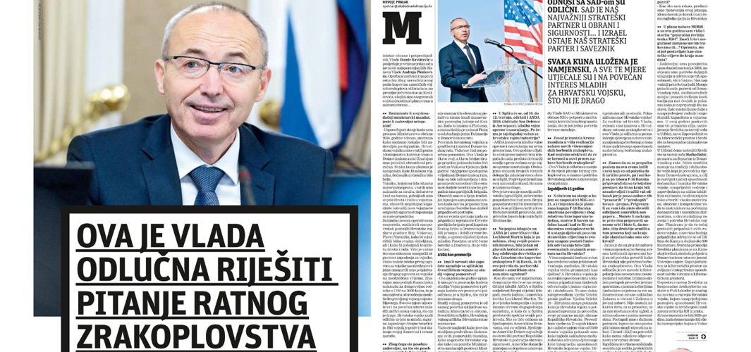 Hrvatskom vojniku vratili smo ponos! Za razliku od bivših Vlada, odlučni smo očuvati ratno zrakoplovstvo!
