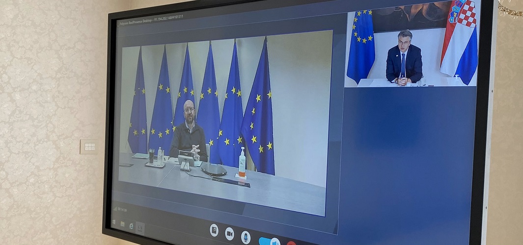 Plenković s Michelom o planu oporavka EU-a od posljedica koronavirusa, mjerama reaktivacije gospodarstva & koheziji 