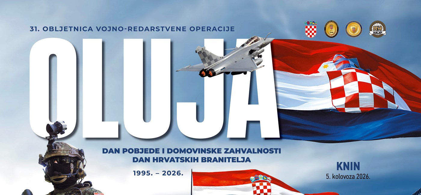 Čestitka u povodu Dana pobjede i domovinske zahvalnosti, Dana hrvatskih branitelja & 31. obljetnice VRO Oluja