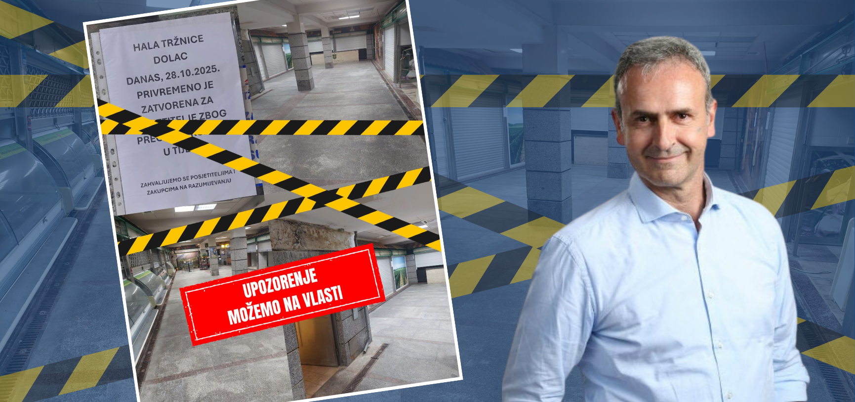 Urušavanje tržnice Dolac, “trbuha Zagreba”, slika je i prilika nesposobne, ali i licemjerne gradske vlasti Možemo/SDP!