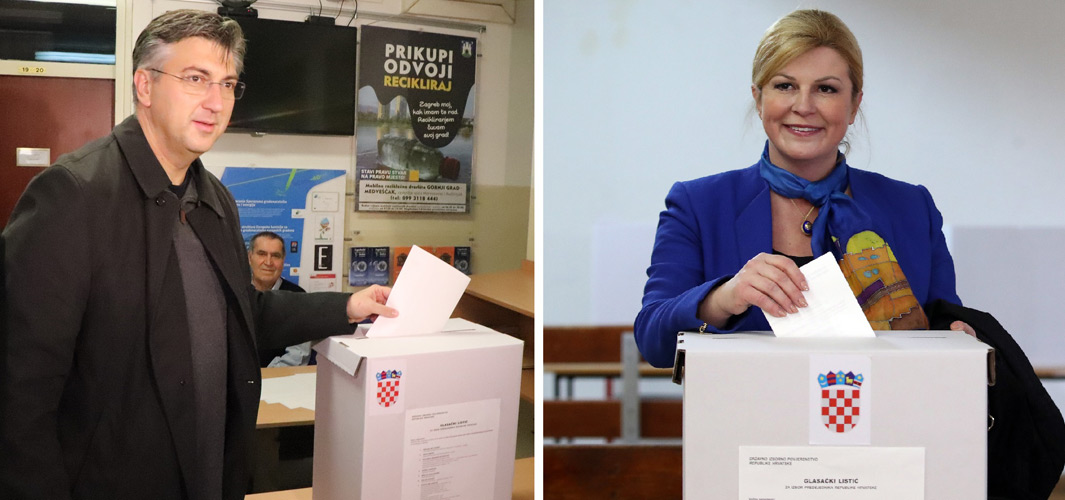 Kolinda Grabar-Kitarović i Andrej Plenković s birališta: Svaki je glas bitan - određujemo smjer Hrvatske!