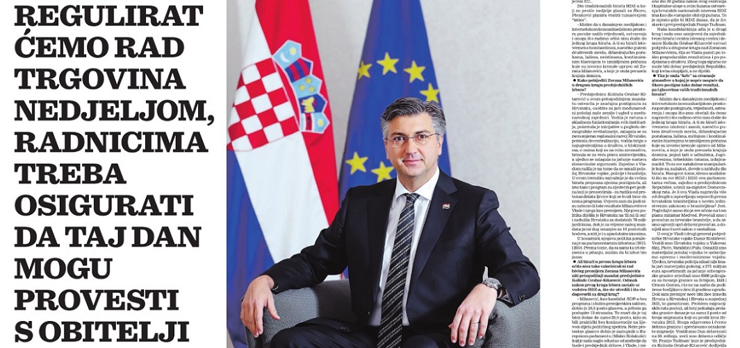 Regulirat ćemo rad trgovina nedjeljom! Radnicima želimo osigurati da taj dan mogu provesti s obiteljima