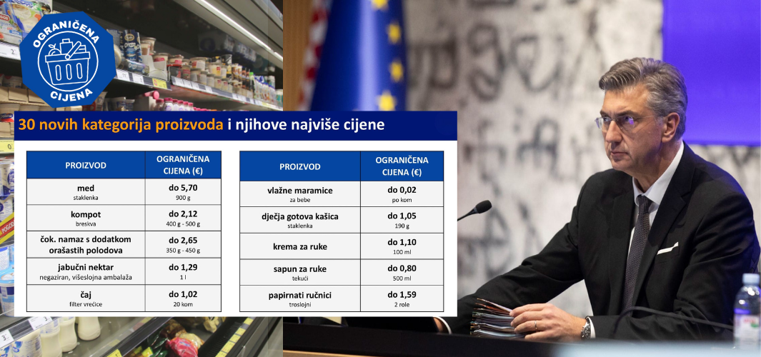 (VIDEO) Naša Vlada ograničila/snizila cijene još 30 proizvoda iz potrošačke košarice! Sada ih je ukupno - 100!