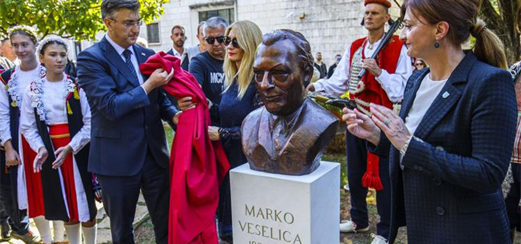 Otkrivanje biste Marka Veselice poruka je hrvatske slobode, žrtve i domoljublja