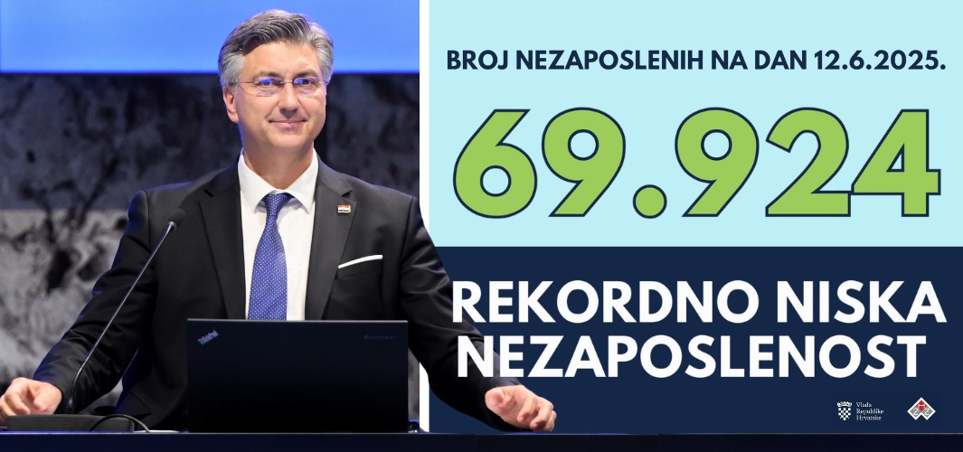 (VIDEO) Povijesno najniža nezaposlenost od samostalnosti Hrvatske, a broj zaposlenih viši za 40.000 nego prije godinu dana